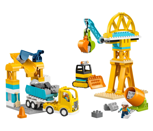 LEGO DUPLO 10476 Plac budowy z pojazdami 3 w 1 - 1473399 - zdjęcie 3